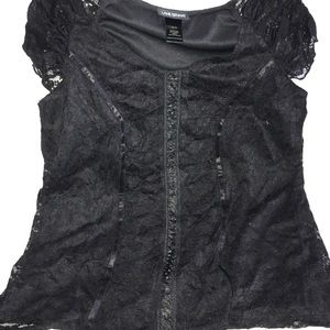 Lane Bryant Black Lace blouse